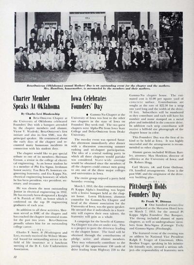 Charter Member Speaks At Oklahoma